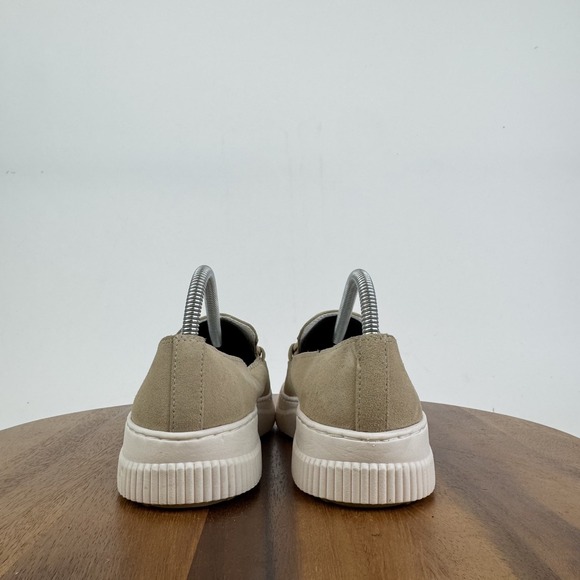 New Womens Sofft Fable Beige Leather Horsebit Platform Loafers Size 8 M NWOB - Picture 6 of 8